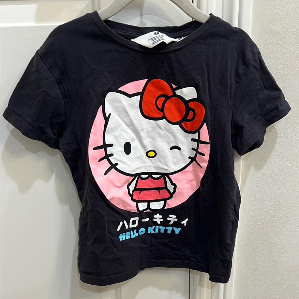 Hello Kitty Black T-Shirt for Kids. H&M. Size 5T/6